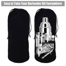 Load image into Gallery viewer, Cocktail Shaker with Bamboo Stand