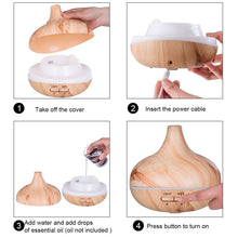 Load image into Gallery viewer, Ultrasonic Aroma Essential Oil Diffuser