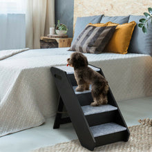 Load image into Gallery viewer, Wooden Ramp Carpeted Pet Stairs