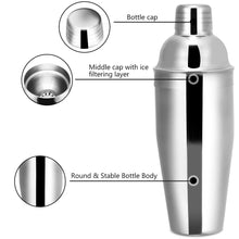 Load image into Gallery viewer, Cocktail Shaker with Bamboo Stand
